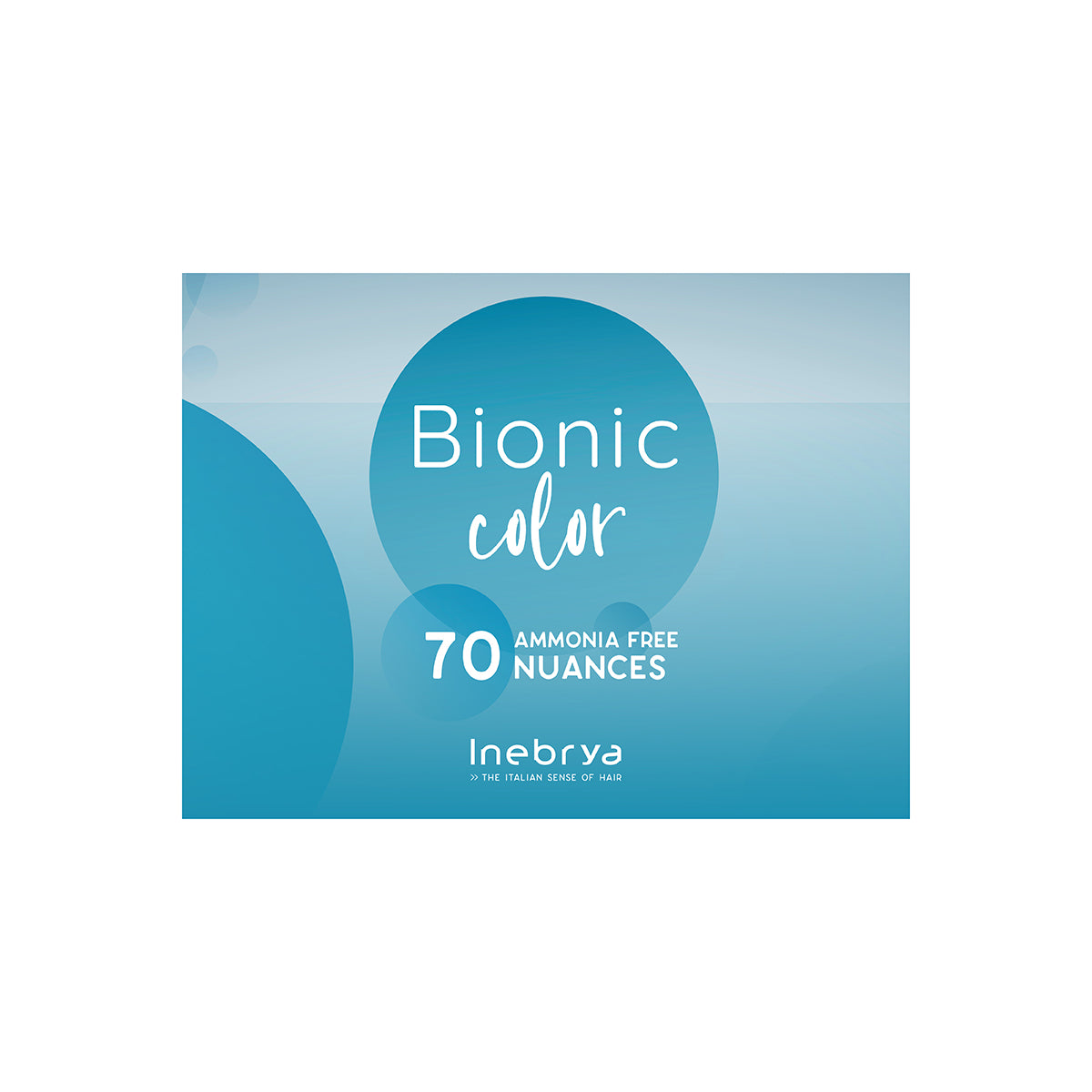Inebrya Bionic Color 70 ammonia-free hair dye shades, Italian hair care