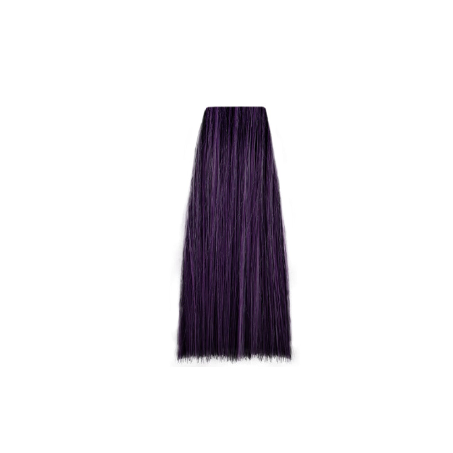 Deep purple hair color swatch for salon beauty treatments
