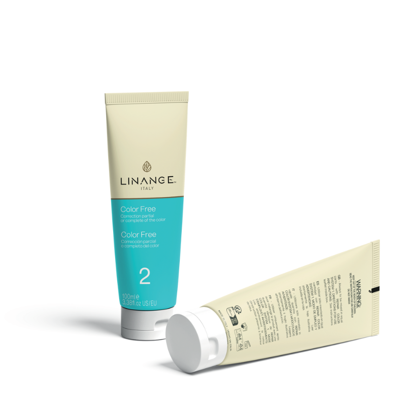 Linane Italy Color Free hair dye tube, shade 2, 100ml – partial or full color correction