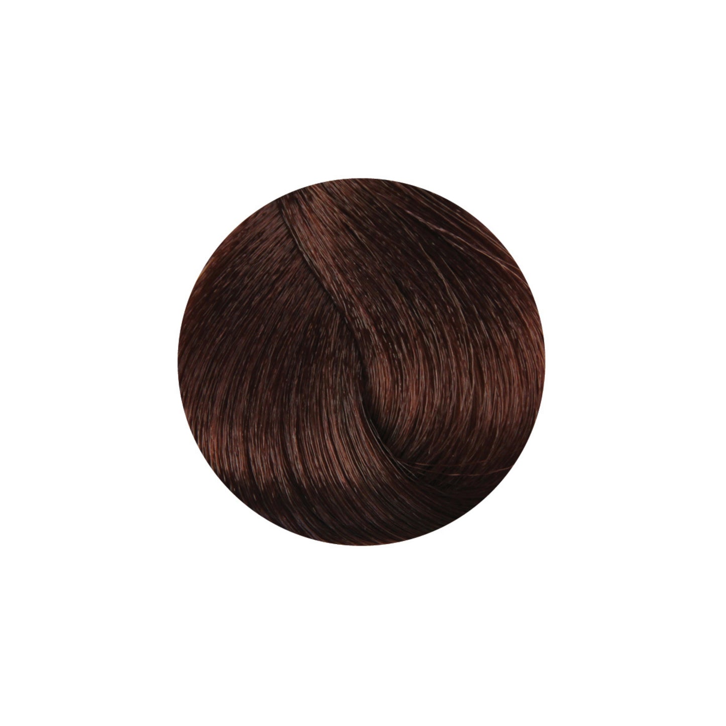 Rich dark brown hair color swatch for salon or home use, showcasing smooth, glossy texture.