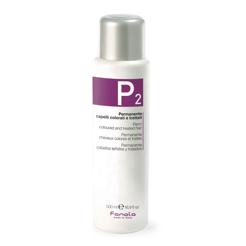 Fanola P2 Perm for Colored & Treated Hair - 500ml Professional Hair Care Product