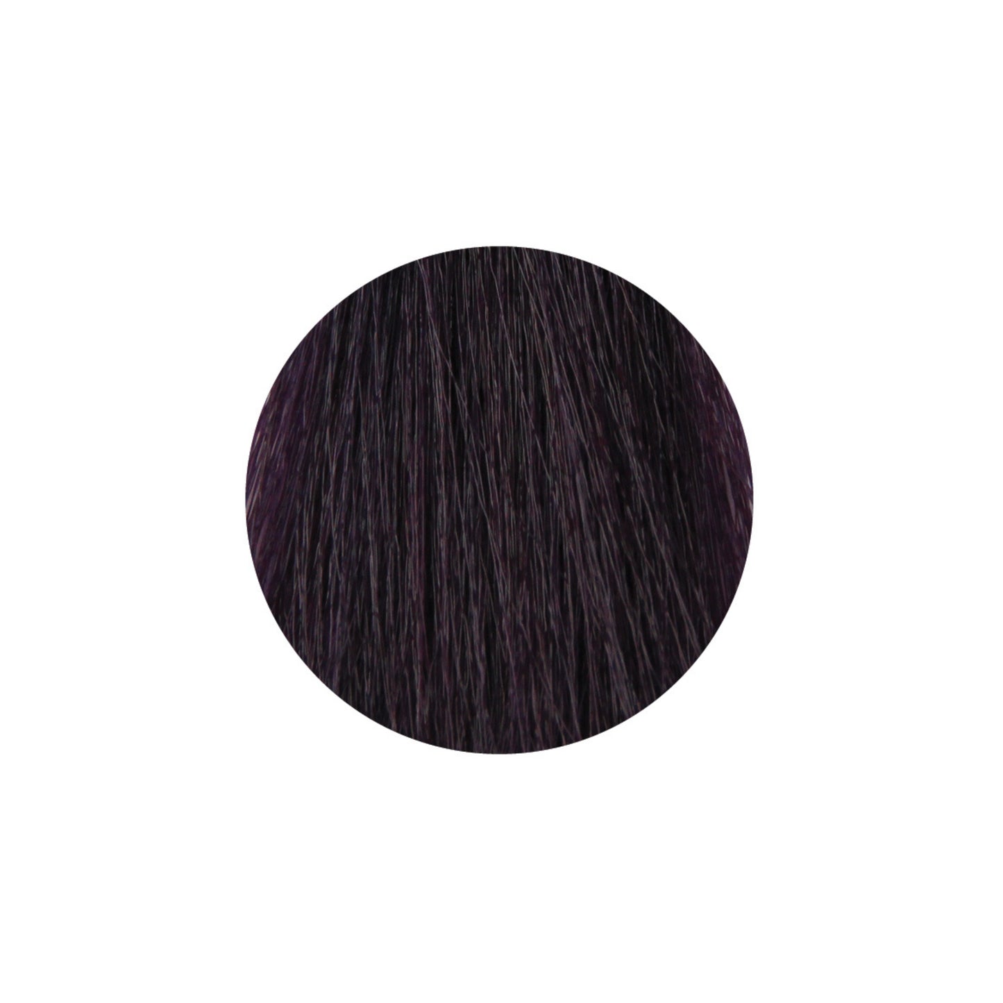 Deep violet hair color swatch for beauty salon use