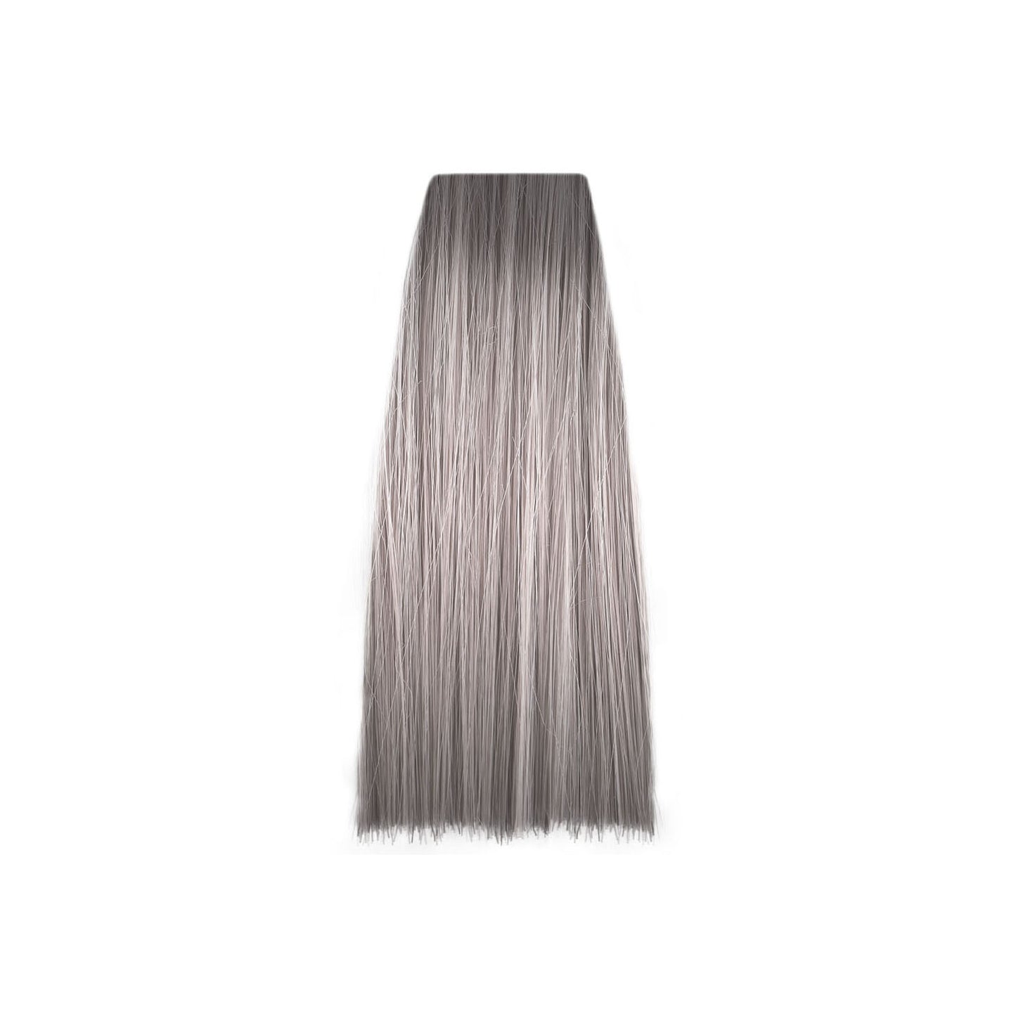 Ash blonde hair swatch with smooth gradient, ideal for salon color consultations and beauty styling.