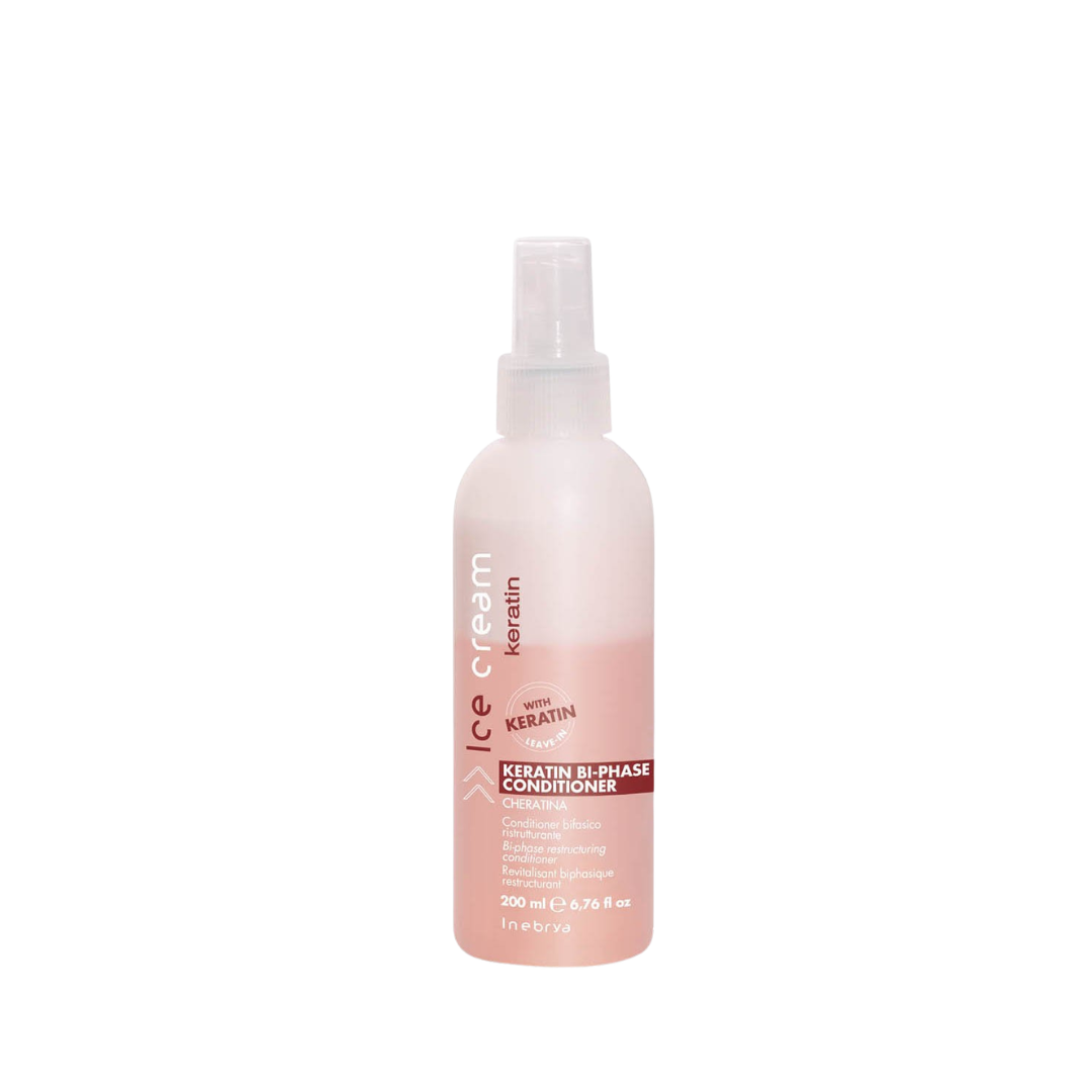 Ice Cream Keratin Bi-Phase Leave-In Conditioner with Keratin for Hair Repair