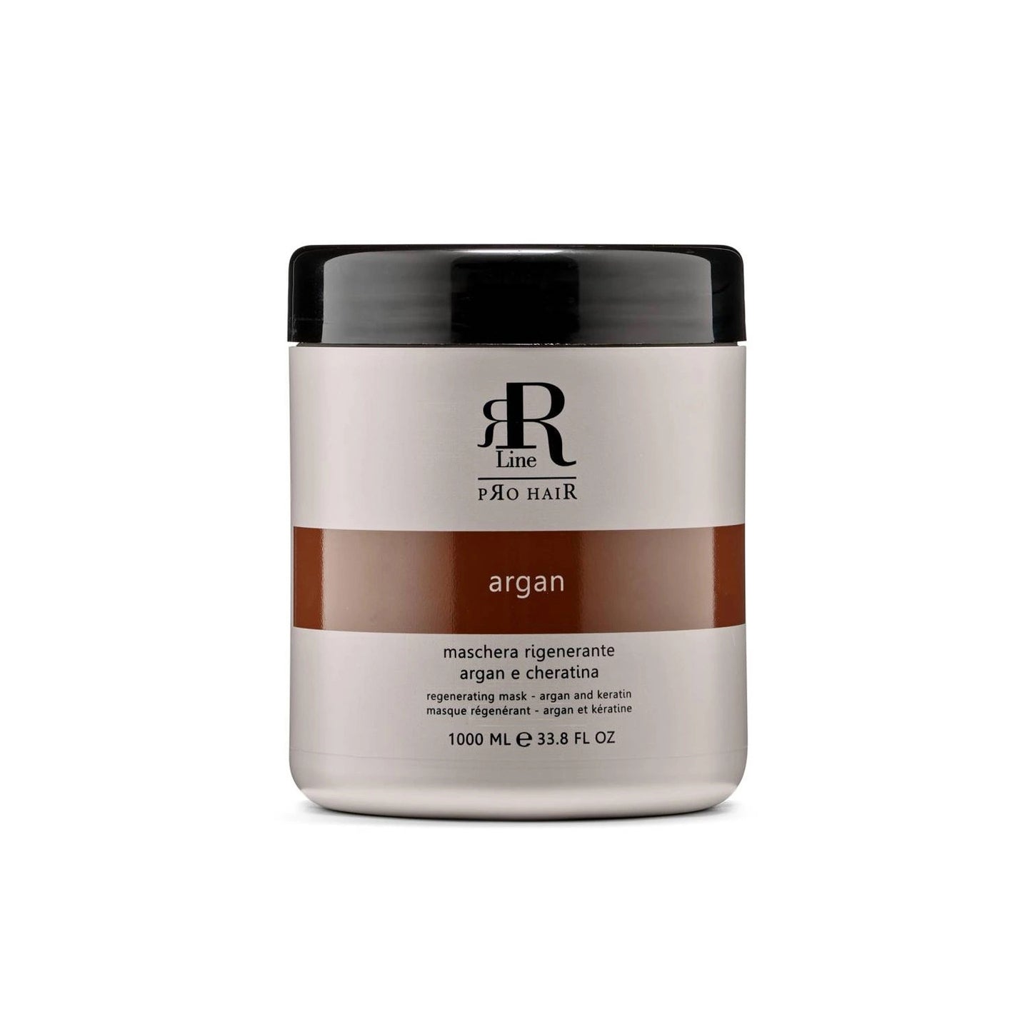 Argan and keratin regenerating hair mask, 1000ml professional salon treatment for deep repair