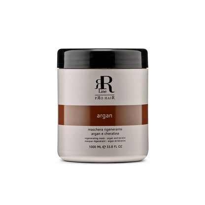 Argan and keratin regenerating hair mask, 1000ml professional salon treatment for deep repair