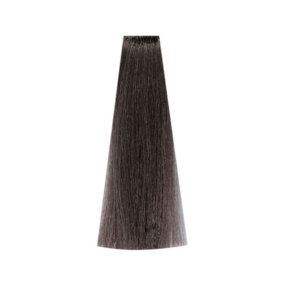Dark ash brown hair color swatch for professional salon use