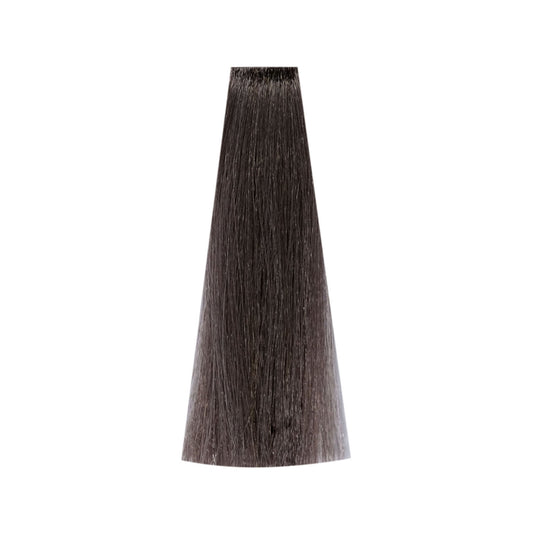 Dark ash brown hair color swatch for professional salon use