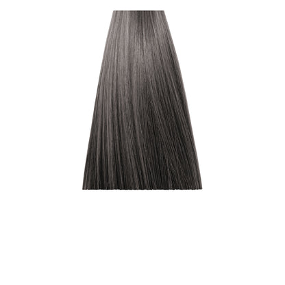 Smooth ash gray hair swatch for professional salon coloring and beauty treatments