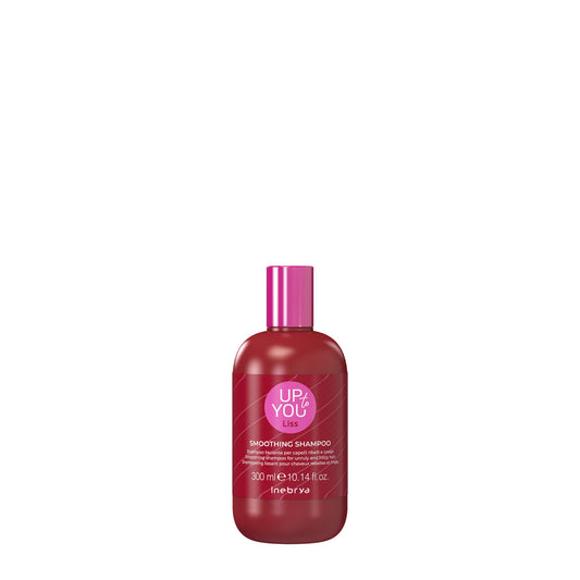 UP to YOU Liss Smoothing Shampoo for unruly frizzy hair, 300ml bottle with pink cap