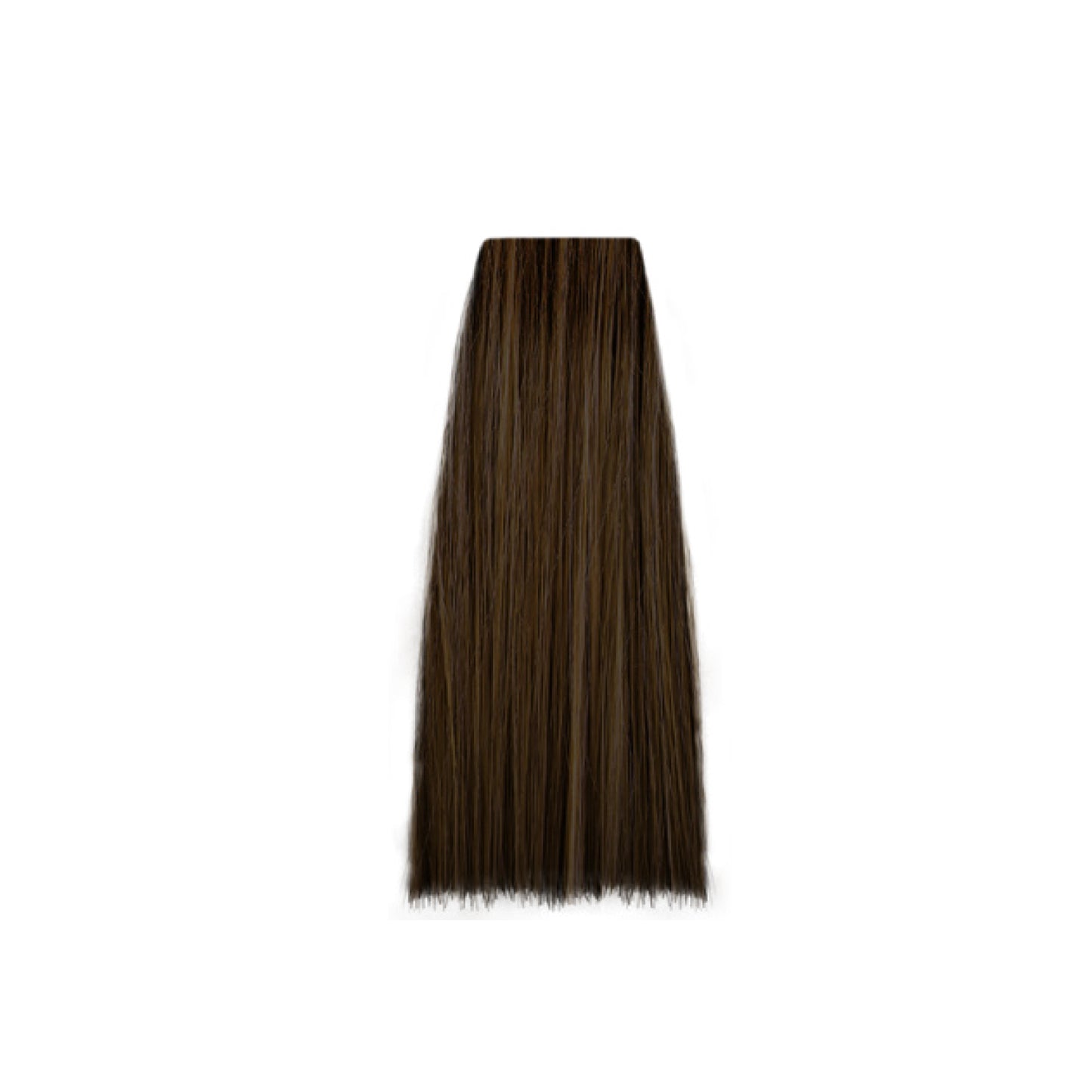 Rich dark brown hair swatch for salon color selection