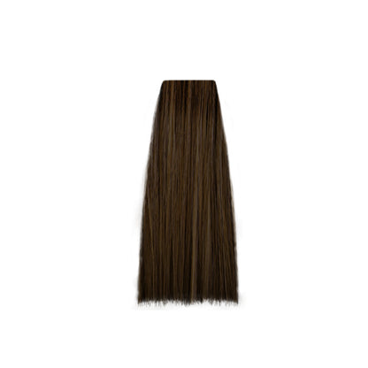 Rich dark brown hair swatch for salon color selection