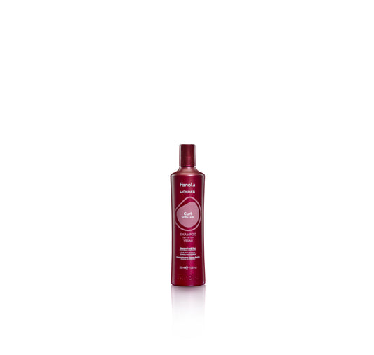 Fanola Wonder Curl Extra Care Shampoo for softness and definition, vegan formula, 350ml