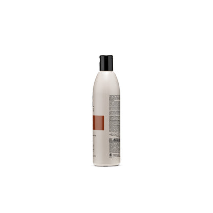 Regenerating argan shampoo for damaged, curly hair with multi-language label and black cap