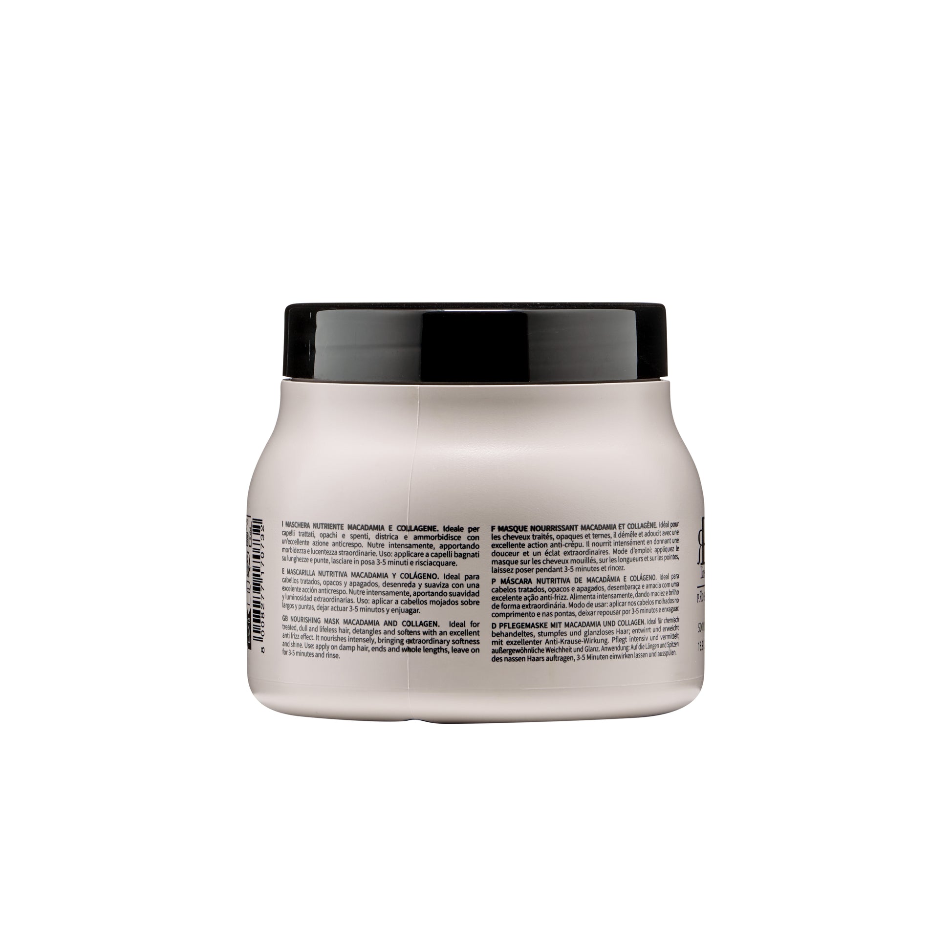 Nourishing hair mask with macadamia and collagen for dry, treated hair
