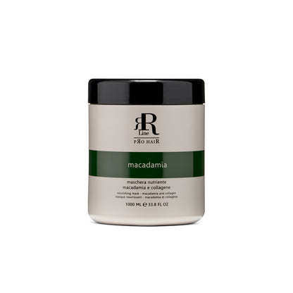 Macadamia & collagen nourishing hair mask, 1000ml professional salon treatment for deep conditioning