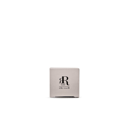 R Line Pro Hair product box, minimalist beige packaging with black logo, beauty salon supply