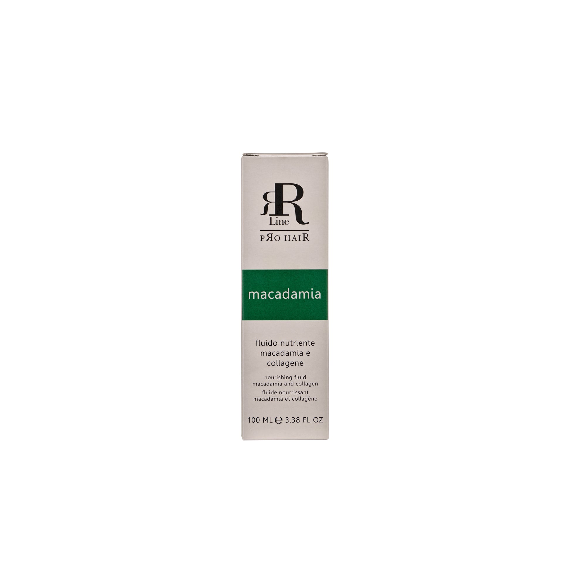 Macadamia and collagen nourishing fluid for hair, 100ml professional beauty product