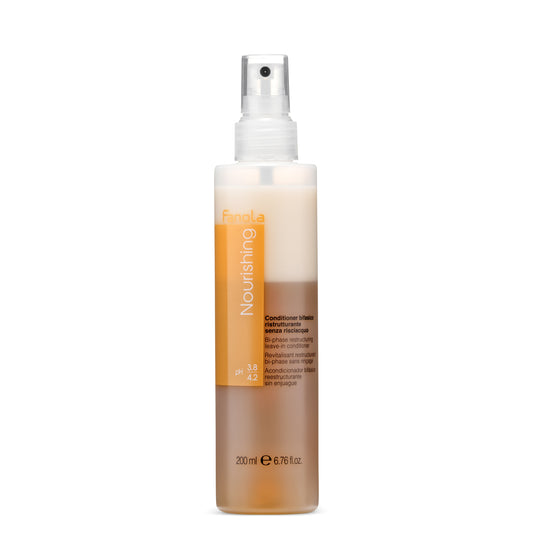 Fanola Nourishing bi-phase leave-in conditioner spray for hair repair and hydration