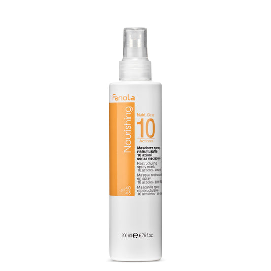 Fanola Nourishing 10 Actions Restructuring Spray Mask, leave-in hair treatment for damaged hair