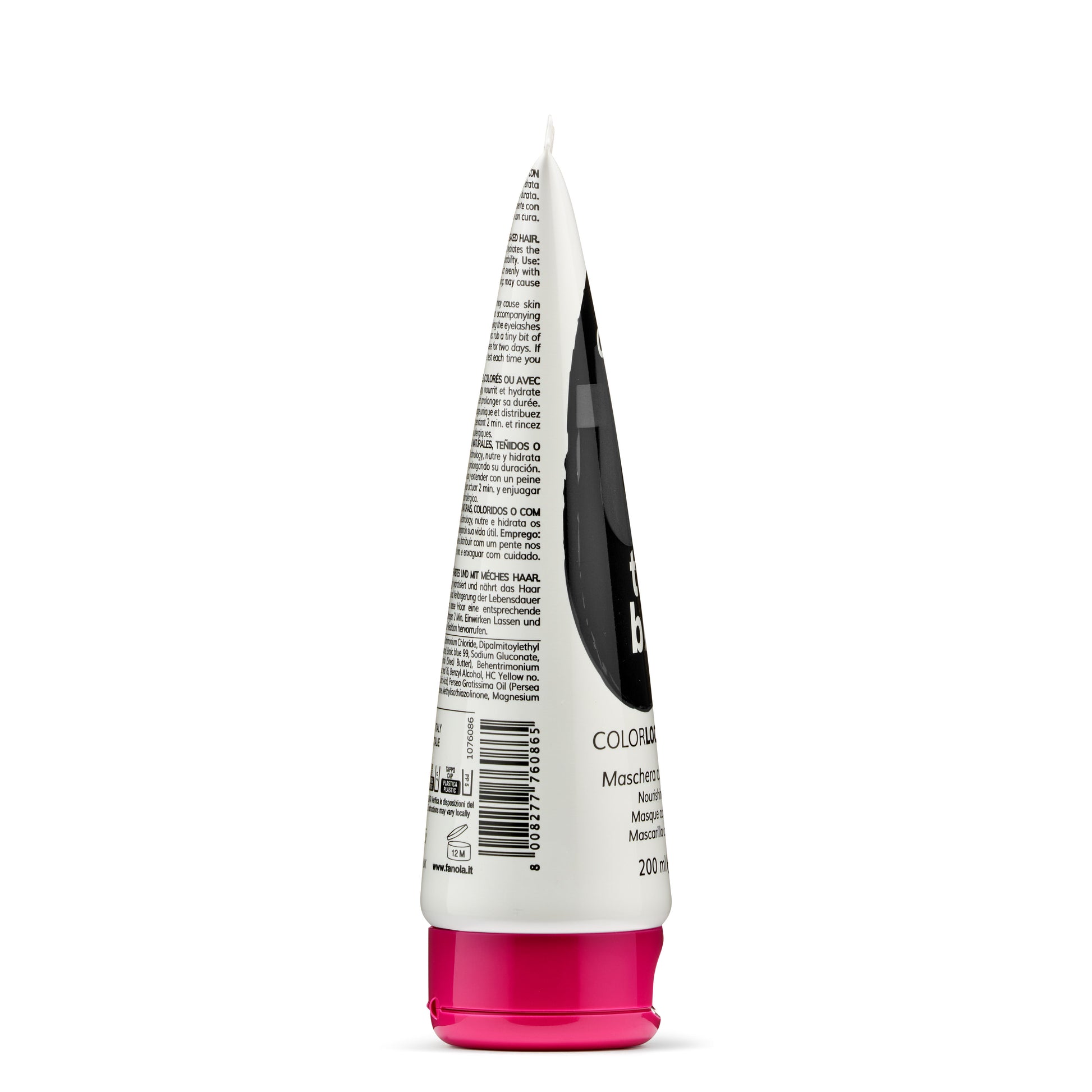 Color Lock hair mask for colored hair, 200ml nourishing treatment in white tube with pink cap