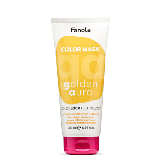 Fanola Golden Aura Color Mask nourishing hair treatment with ColorLock Technology, 200ml
