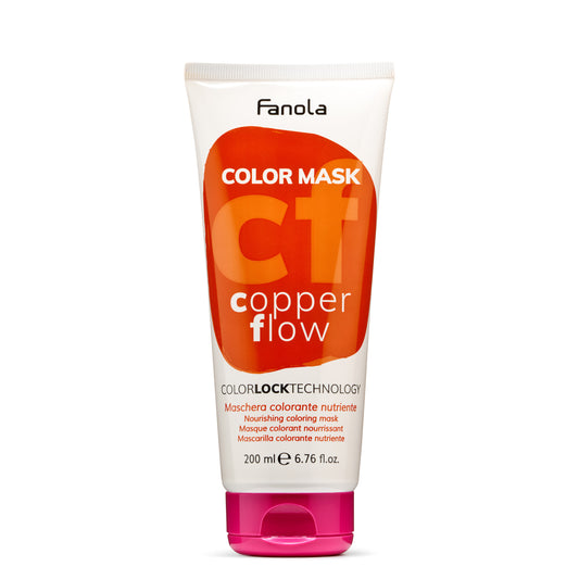 Fanola Color Mask Copper Flow nourishing hair color treatment with ColorLock Technology, 200ml