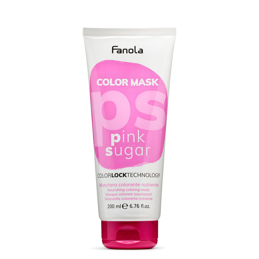 Fanola Pink Sugar Color Mask for nourishing hair color treatment, 200ml