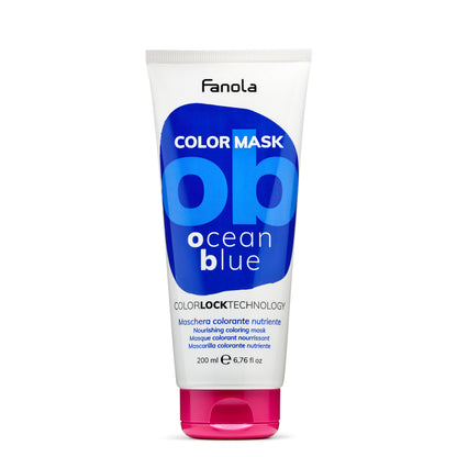 Fanola Color Mask Ocean Blue nourishing hair treatment for vibrant color care
