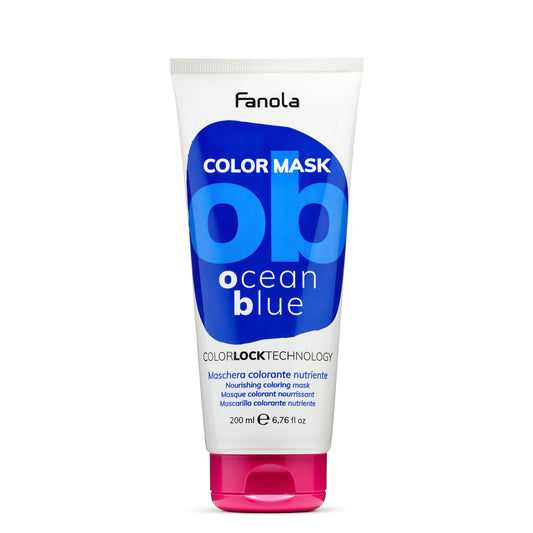 Fanola Color Mask Ocean Blue nourishing hair treatment for vibrant color care
