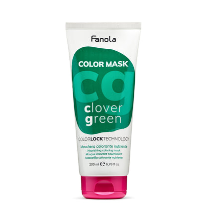 Fanola Color Mask Clover Green nourishing hair color treatment with ColorLock Technology