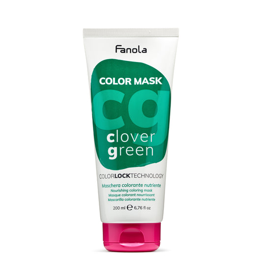 Fanola Color Mask Clover Green nourishing hair color treatment with ColorLock Technology