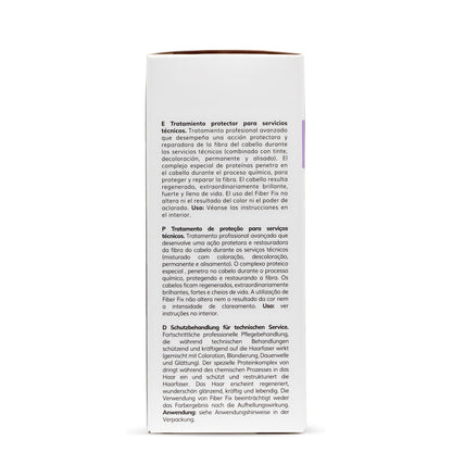 Hair protection treatment box for coloring, bleaching, and perms with multilingual instructions