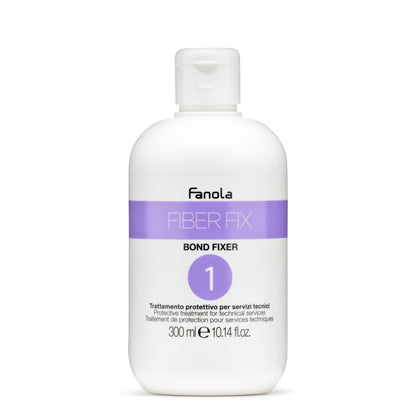 Fanola Fiber Fix Bond Fixer 300ml protective hair treatment for technical services