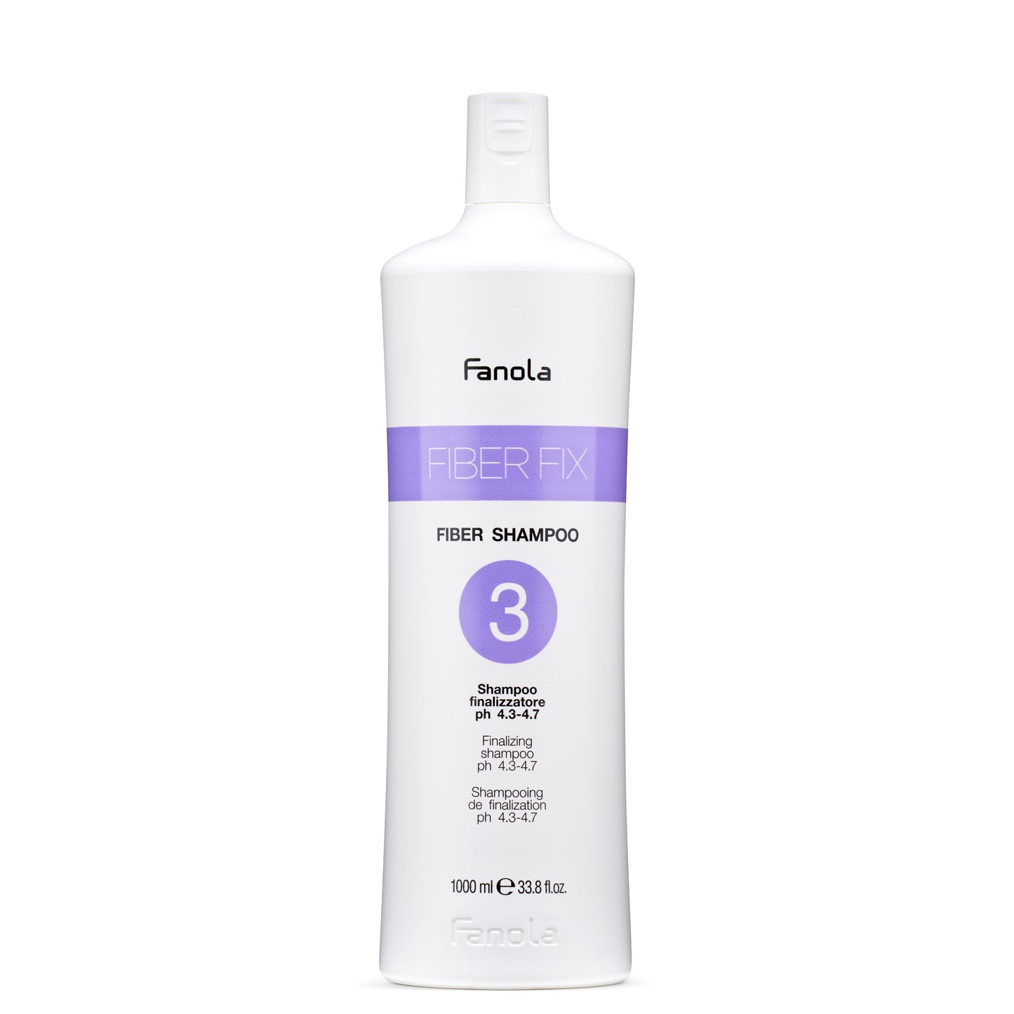 Fanola Fiber Fix Fiber Shampoo Step 3, 1000ml finalizing shampoo for hair care