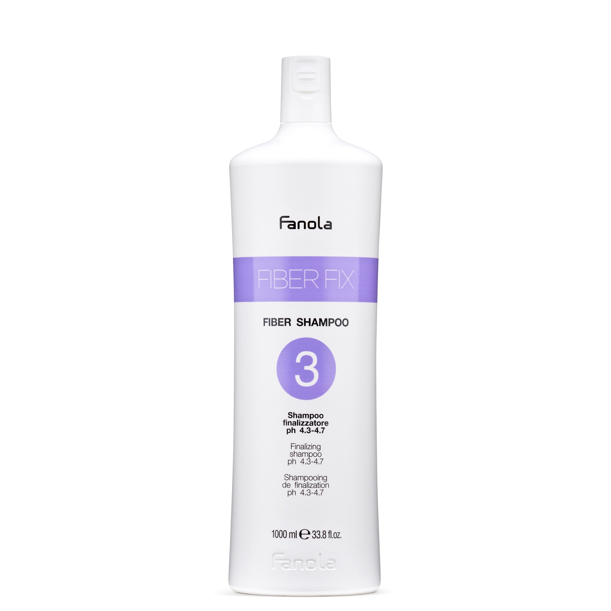 Fanola Fiber Fix Fiber Shampoo Step 3, 1000ml finalizing shampoo for hair care