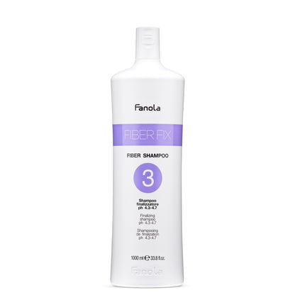 Fanola Fiber Fix Fiber Shampoo Step 3, 1000ml finalizing shampoo for hair care