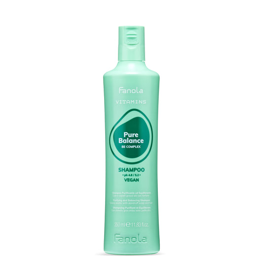 Fanola Pure Balance Shampoo for greasy hair and dandruff, vegan formula, 350ml