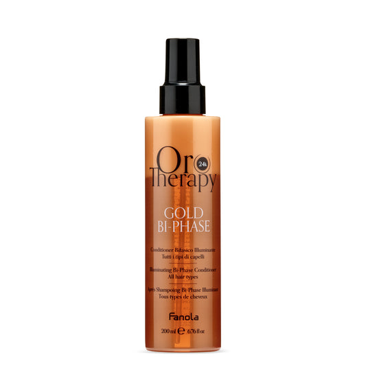 Fanola Oro Therapy Gold Bi-Phase Illuminating Conditioner for all hair types, 200ml