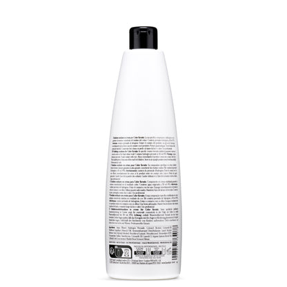 White bottle of Color Keratin oxidizing emulsion for professional hair coloring, made in Italy