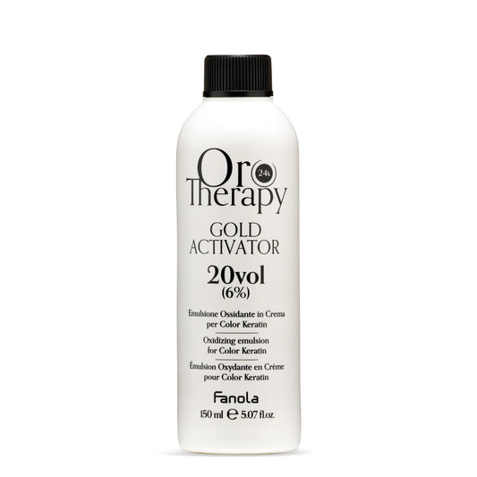 Fanola Oro Therapy Gold Activator 20vol for Color Keratin, 150ml oxidizing emulsion