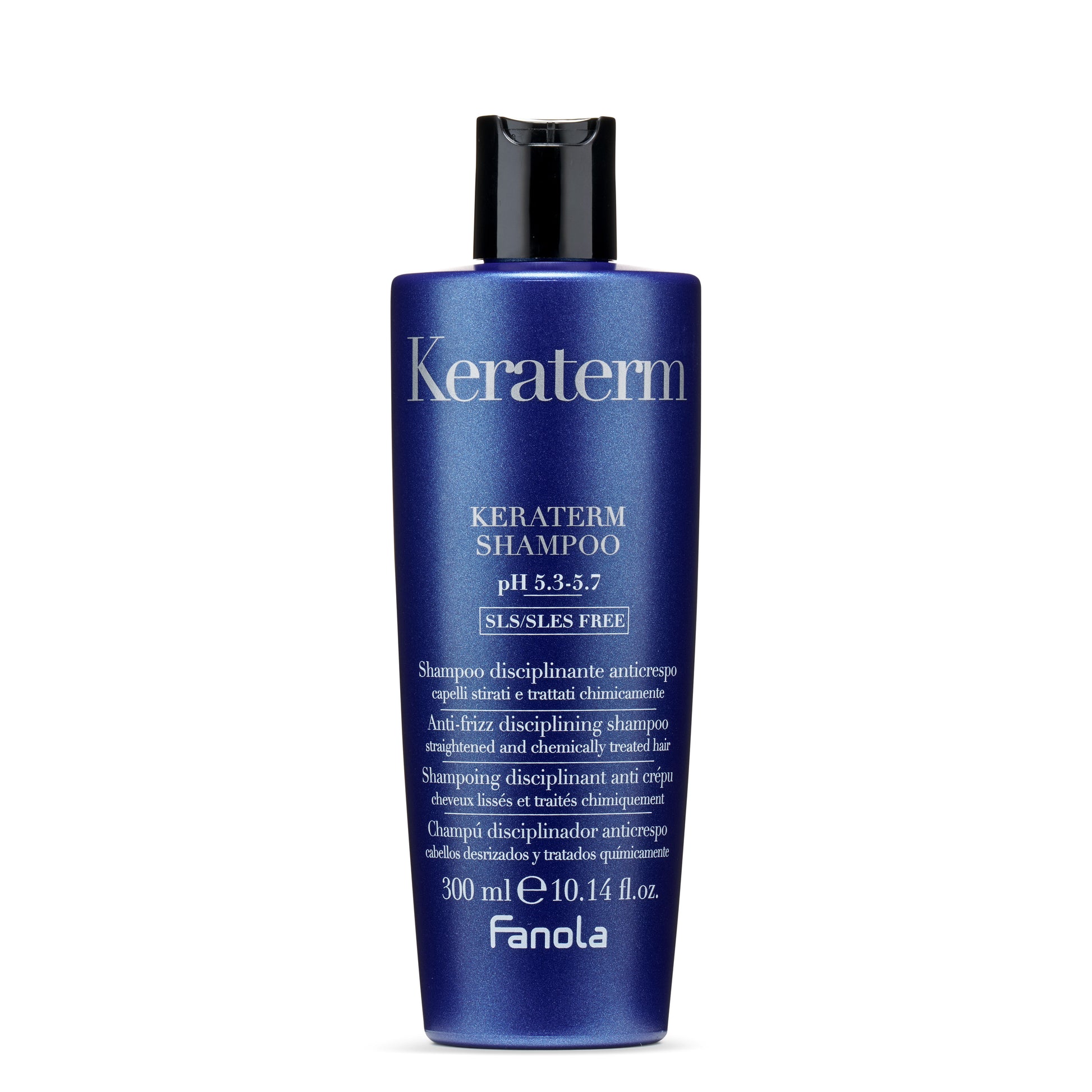 Keraterm anti-frizz shampoo for straightened & chemically treated hair, SLS/SLES free, 300ml