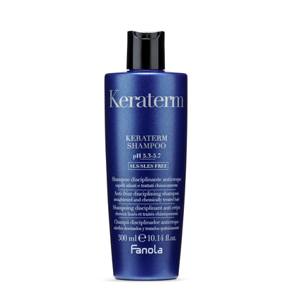 Keraterm anti-frizz shampoo for straightened & chemically treated hair, SLS/SLES free, 300ml