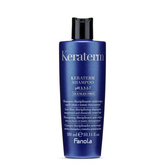 Keraterm anti-frizz shampoo for straightened & chemically treated hair, SLS/SLES free, 300ml