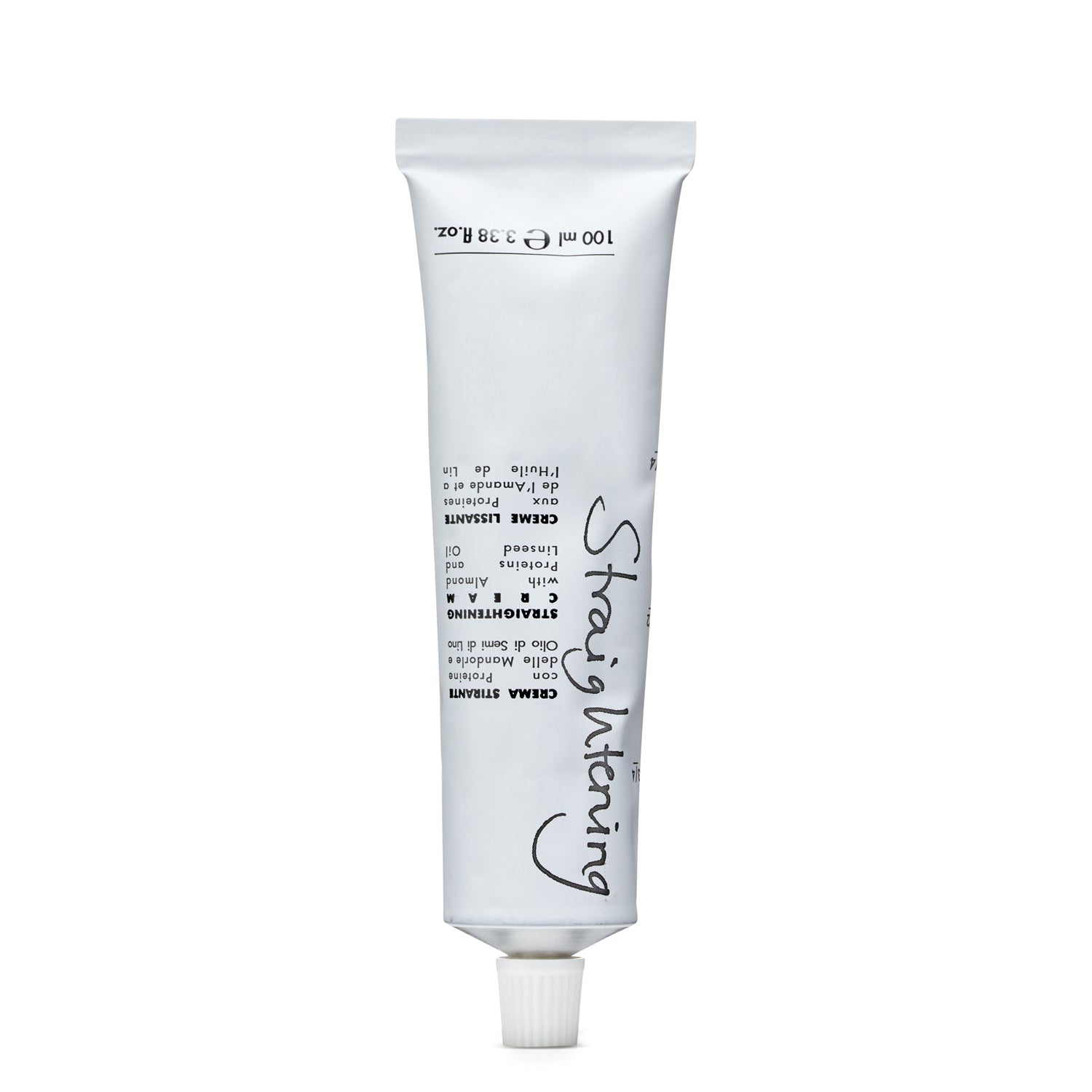 Straightening cream with almond and linseed oil for hair smoothing, 100ml tube