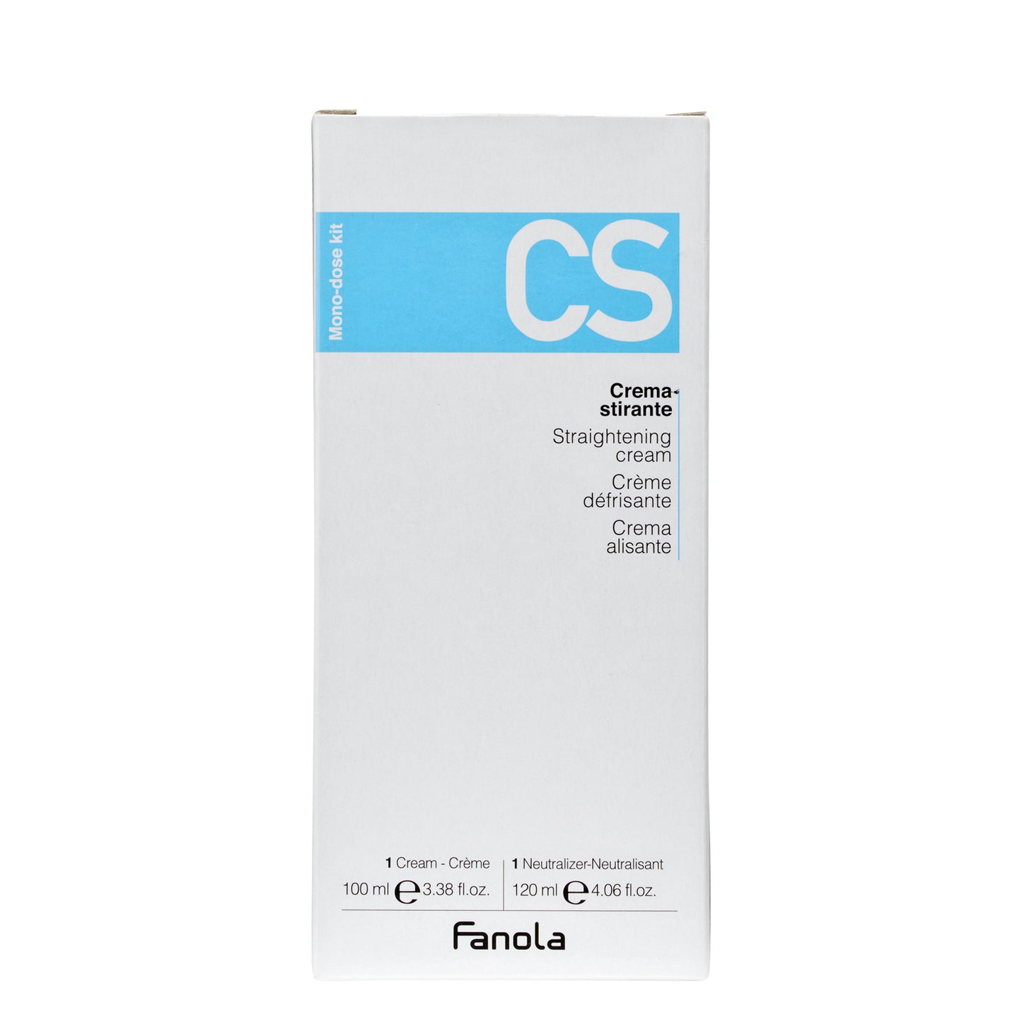 Fanola CS Straightening Cream Mono-dose Kit for Hair Smoothing and Frizz Control