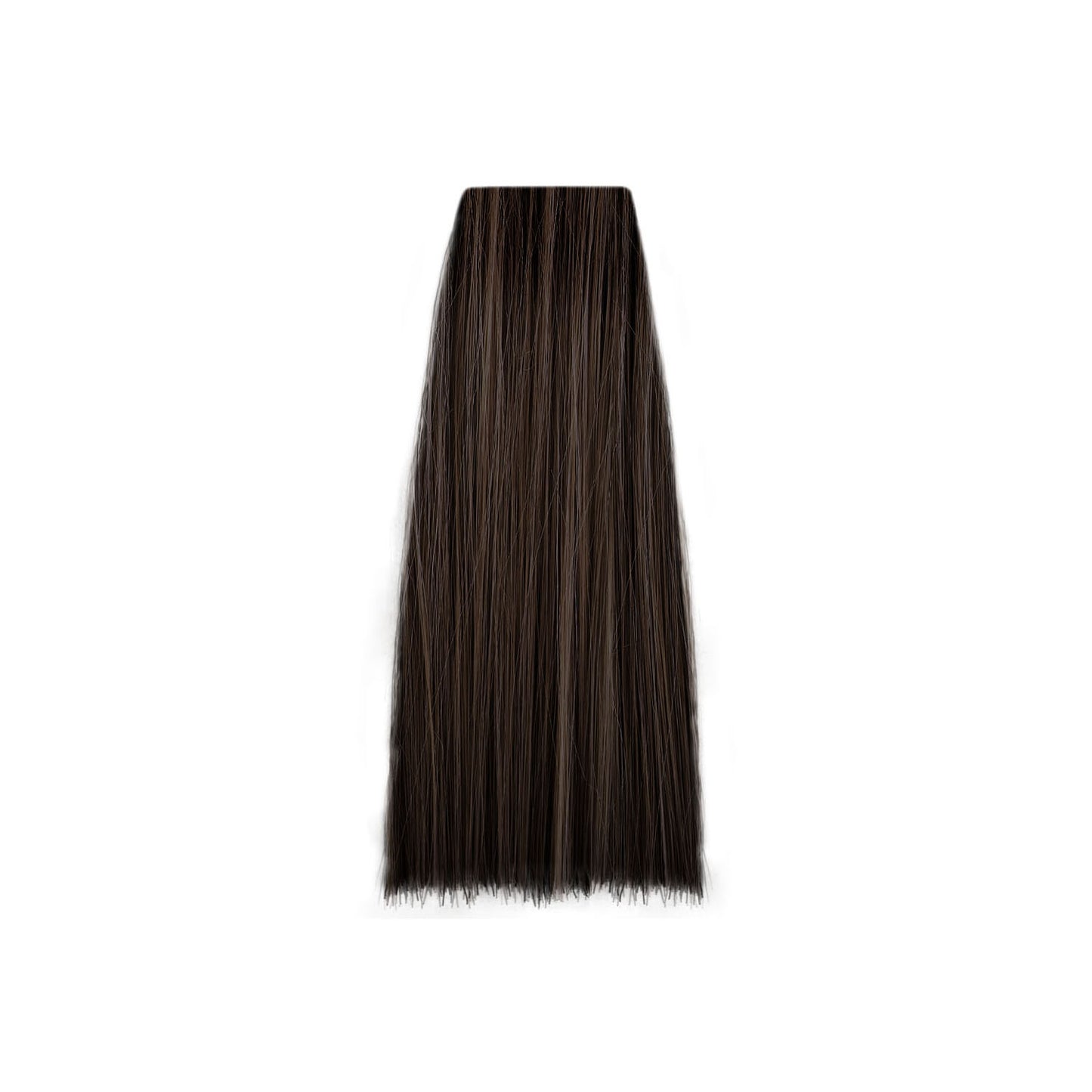 Dark brown hair swatch for salon color matching and beauty styling