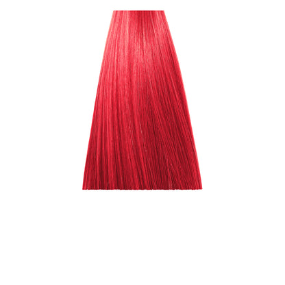 Vibrant red hair color swatch for beauty styling and salon use