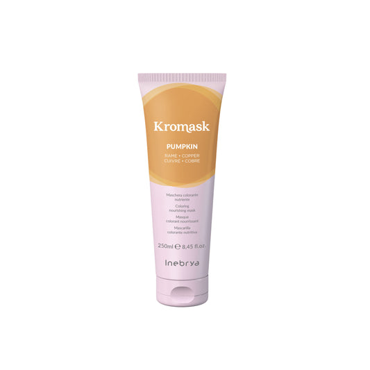 Kromask Pumpkin coloring nourishing hair mask for copper tones, 250ml
