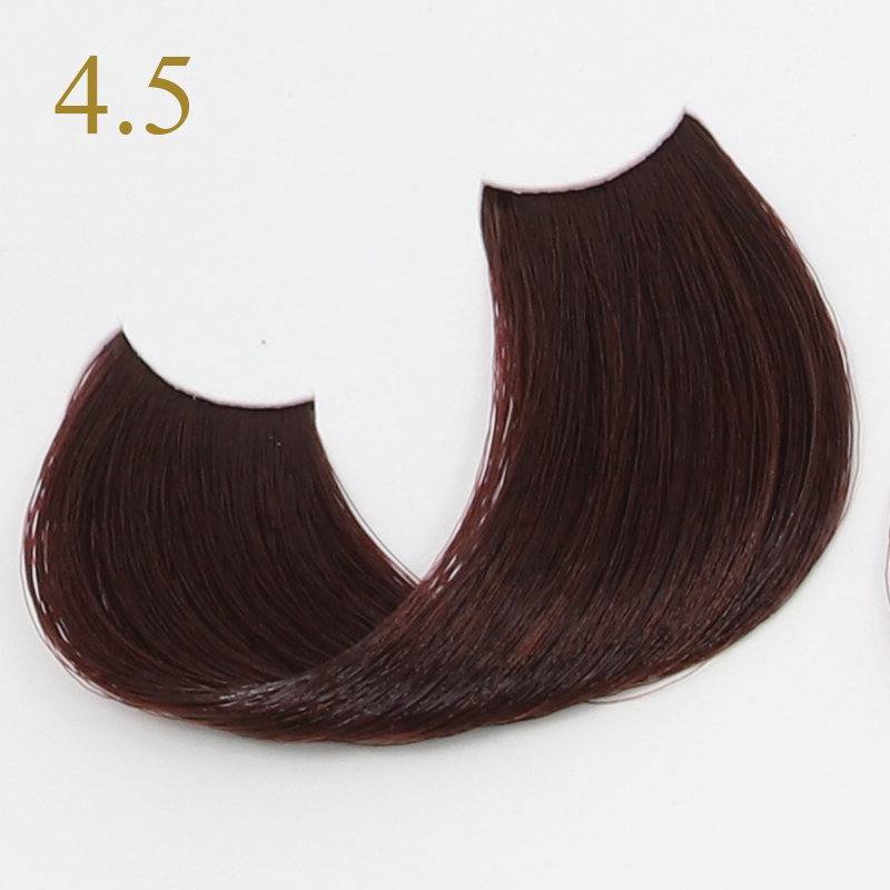 Rich brown hair extensions, shade 4.5, sleek and natural-looking for beauty styling